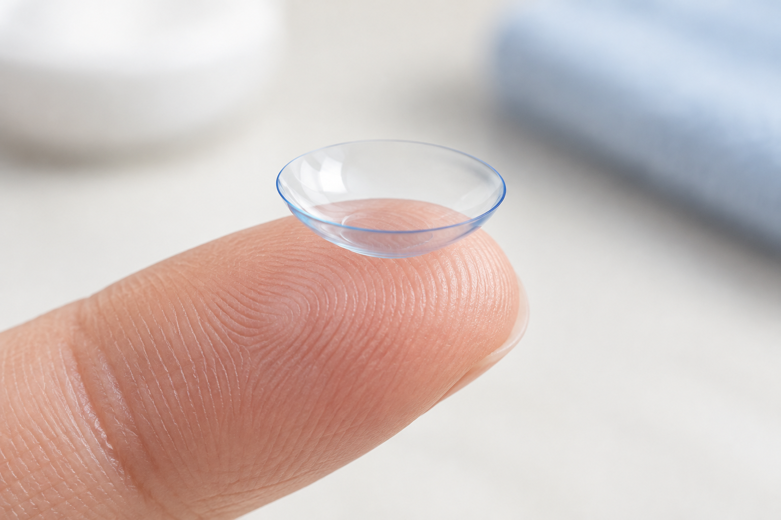 Why Do Clear Contact Lenses Look Blue in Your Hand?