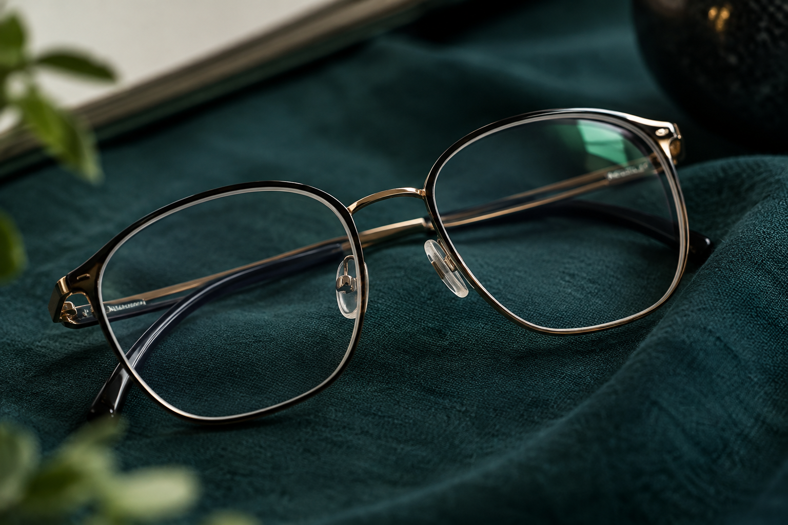 Why Do Eyeglass Lenses Reflect Green in Photos?
