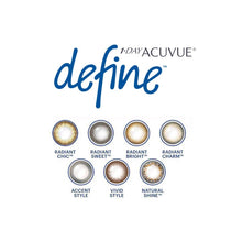 Load image into Gallery viewer, Acuvue Define One-Day Color Lenses (30 lenses pack)