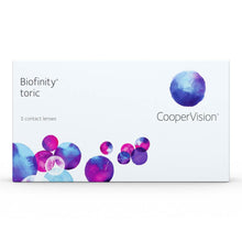 Load image into Gallery viewer, Cooper Vision Biofinity TORIC Monthly (3 lenses pack)